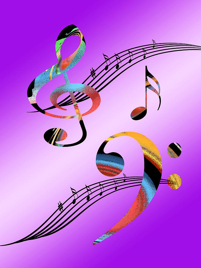 Musical Illusion Digital Art by Gill Billington