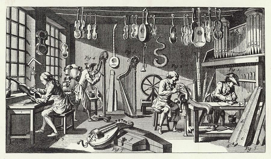 Musical Instrument Manufacturers Drawing by Mary Evans Picture Library ...