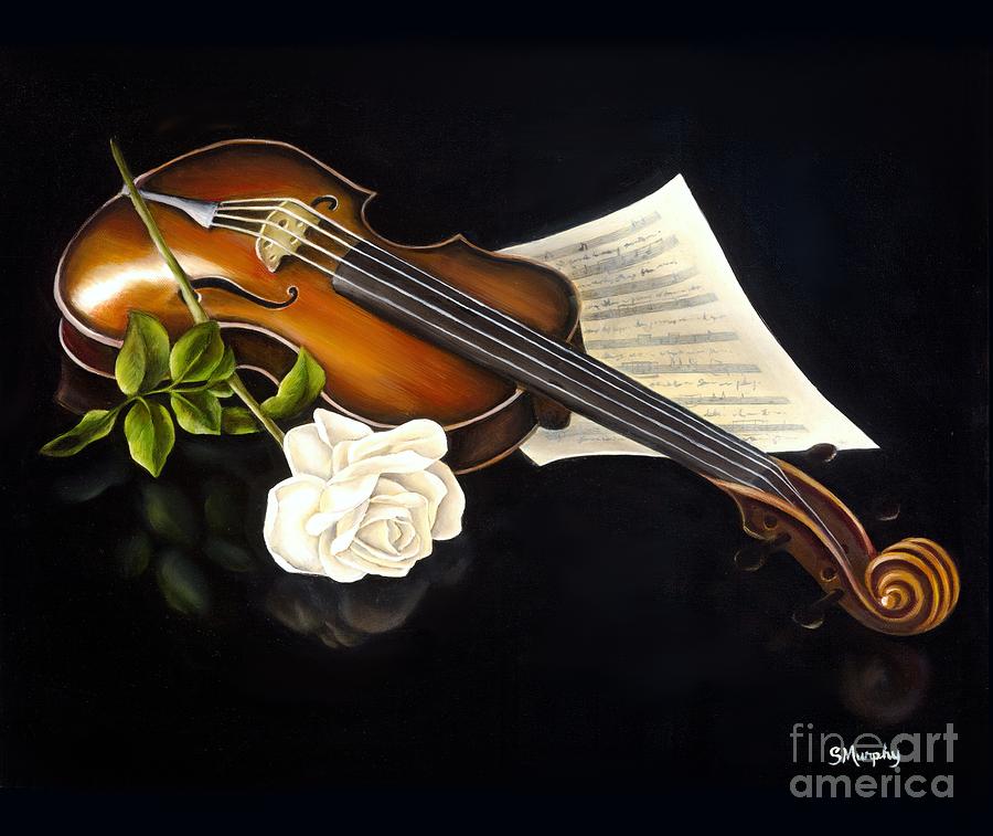 Still Life Painting - Musical Notes by Susan Murphy