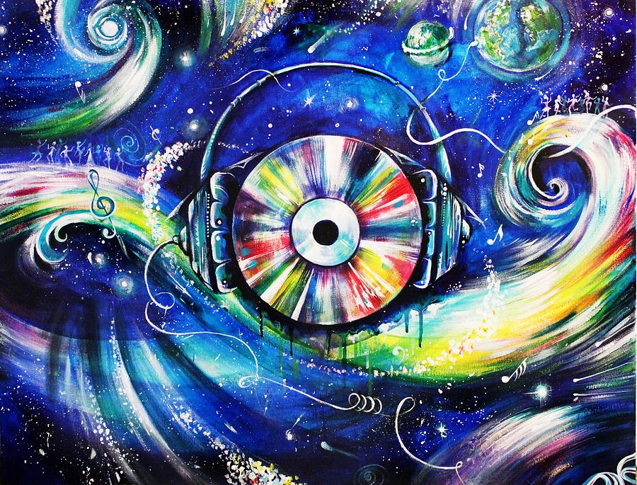 Musical Universe Painting by Natasha Kudashkina