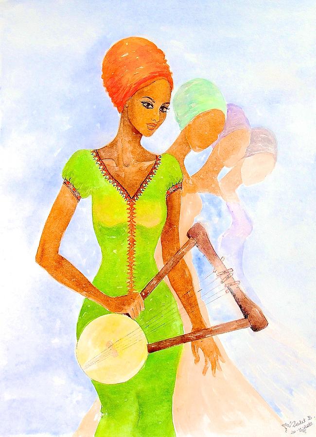 Musician Painting by Mahlet