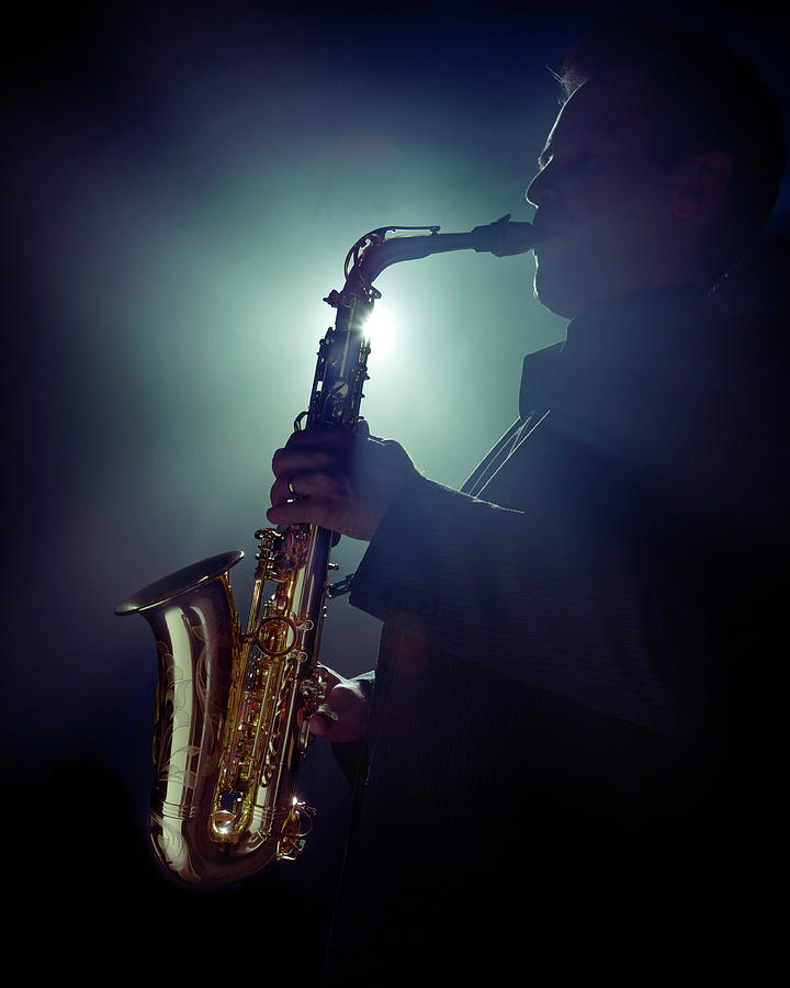 Musician Playing Saxophone Photograph by Tooga