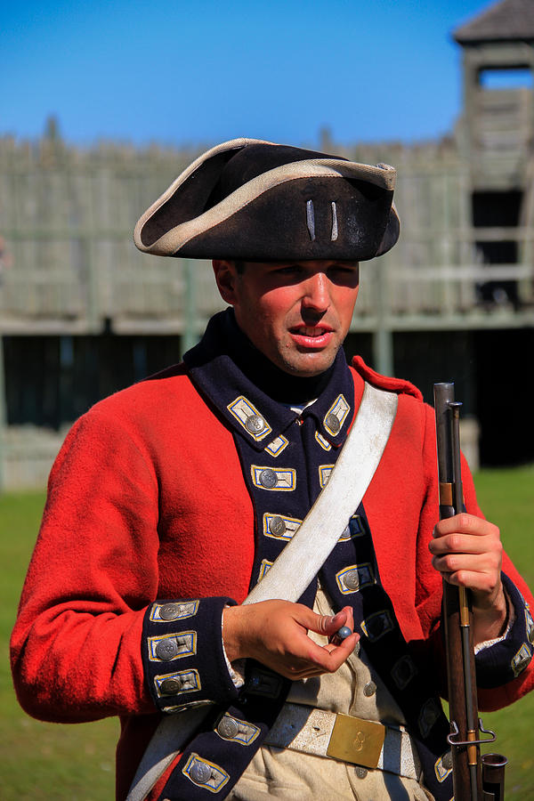 British Soldier Photograph - Musket at the Ready by Rachel Cohen
