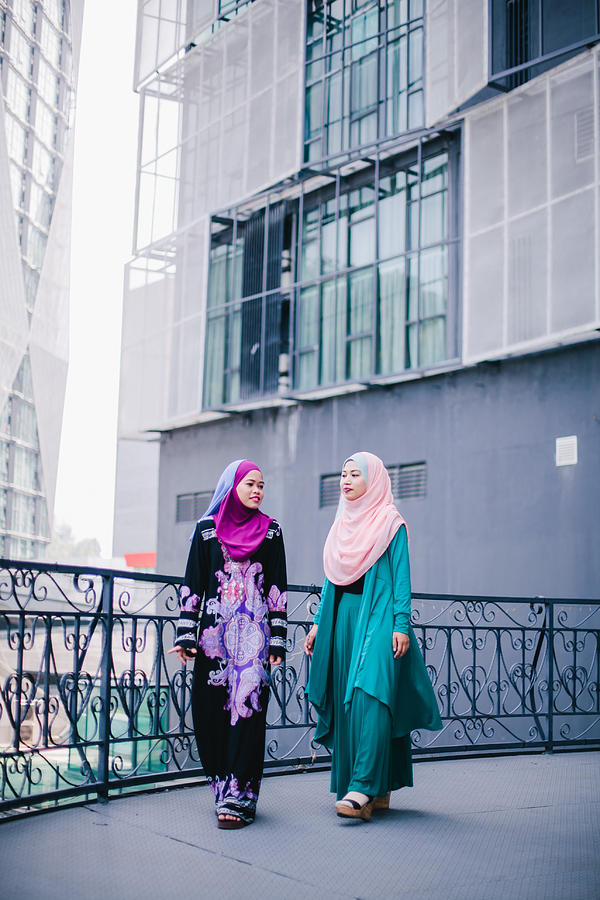 Muslim Women in Hijab in Discussion Photograph by Mikhaella Ismail