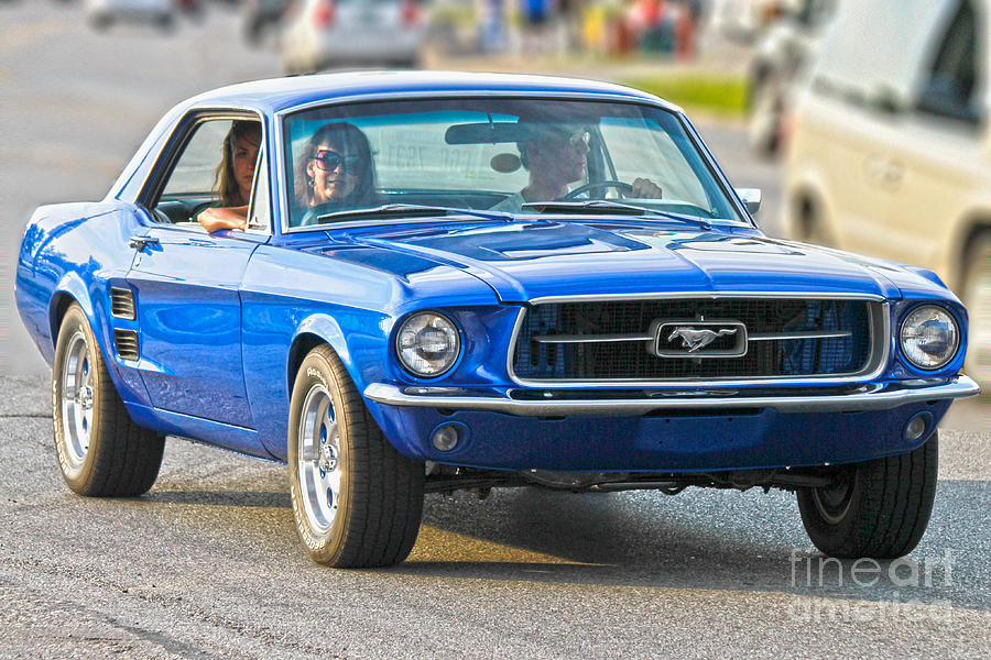 Mustang Blues Photograph by Michael Petrick