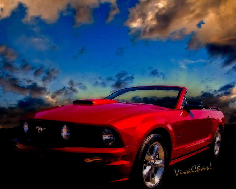 Ford Mustang Dream Digital Art by Chas Sinklier