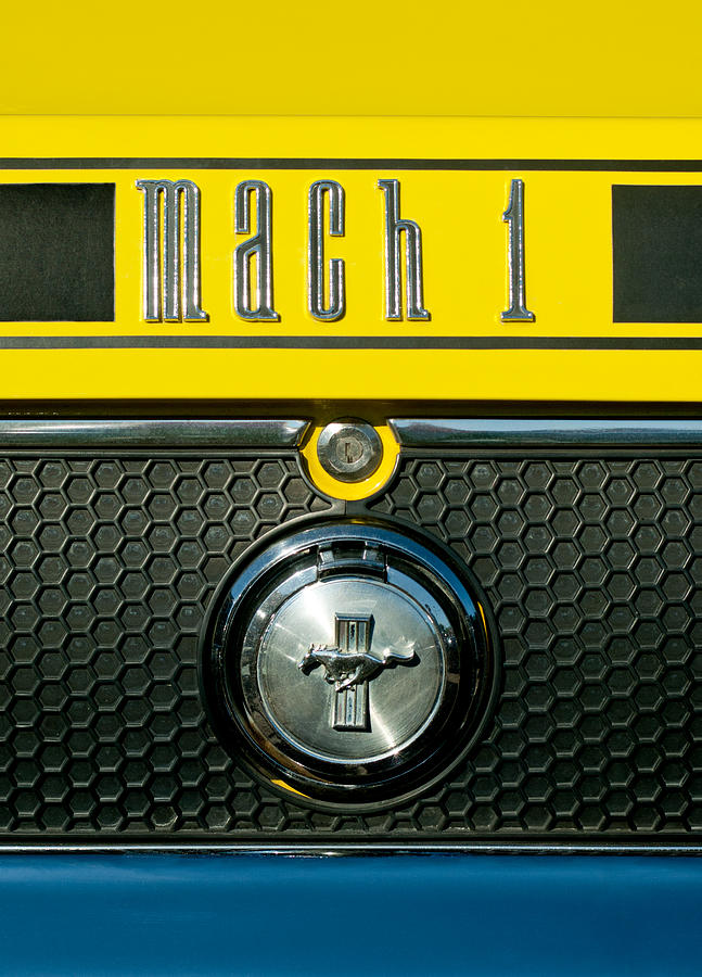 Mustang Mach 1 Emblem 2 Photograph by Jill Reger