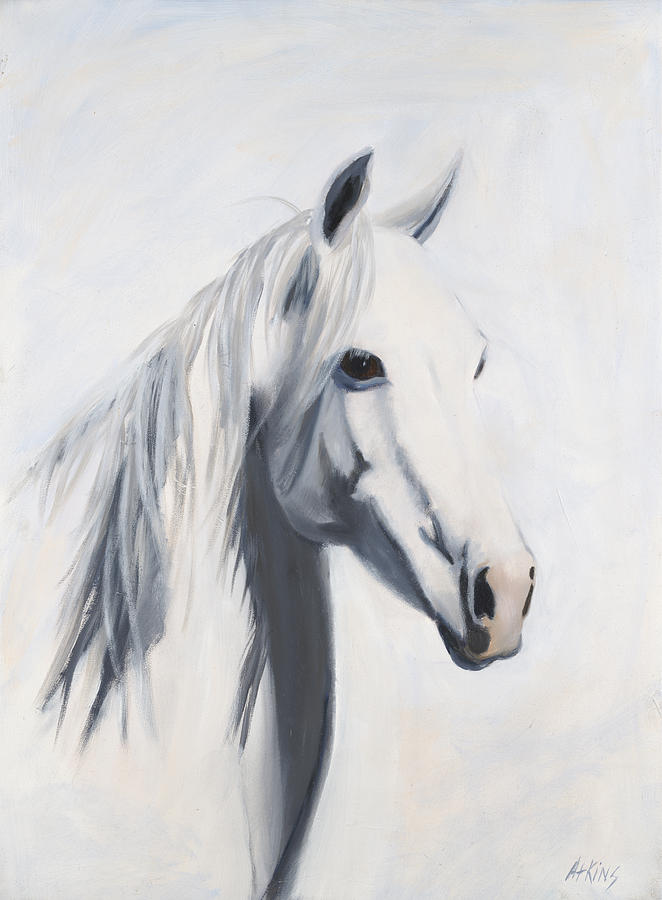 Mustang Mama Painting by Jack Atkins