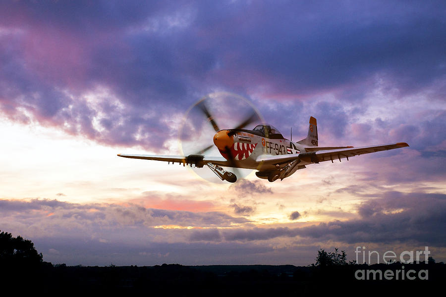 Mustang Scramble Digital Art by Airpower Art