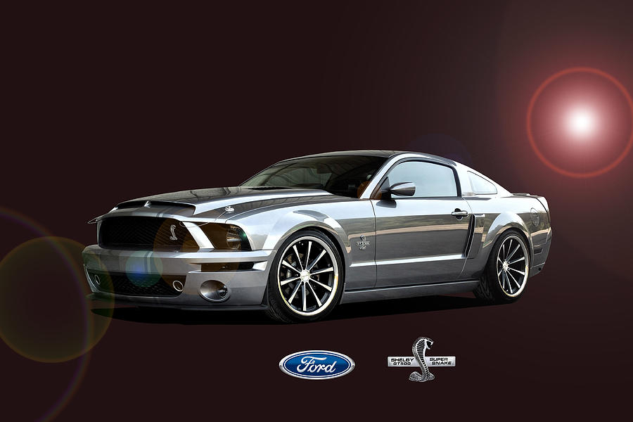 Mustang Shelby GT 500 Super Snake Digital Art by Gregory Murray