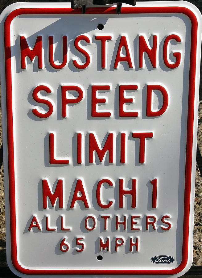 Mustang Photograph - Mustang Speed Limit by Hugh Carino
