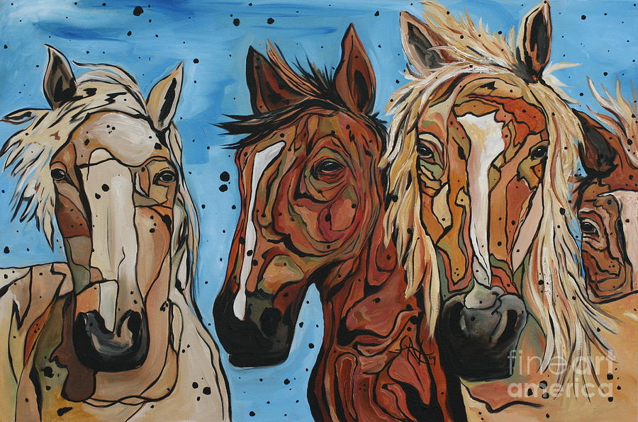 Mustangs Painting by Aimee Vance - Fine Art America