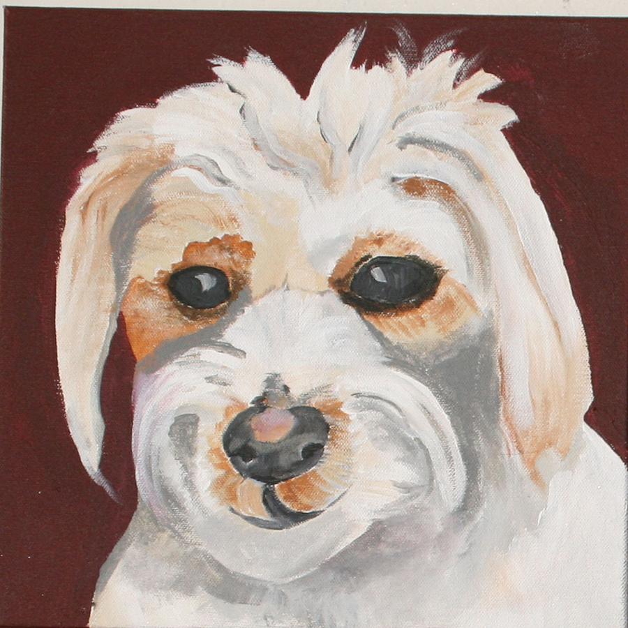 Dog Painting - Mutt Painting by Meredith Brooks
