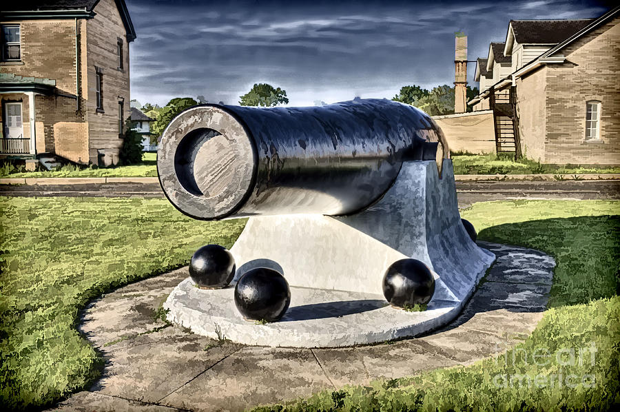 Muzzle-loading cannon  Photograph by Jim Lepard