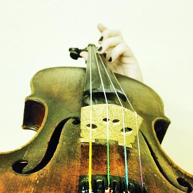 Violin Photograph - My 200 Year Old #violin Does Not by Claire Alexander