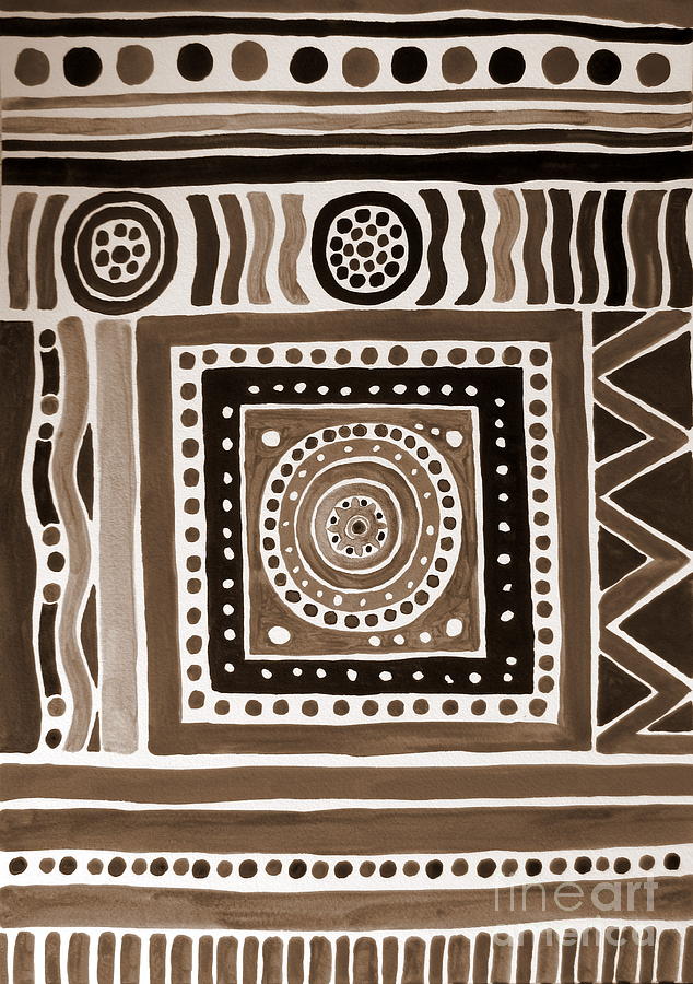 My Aboriginal drawing 2 Australia Digital Art by Roberto Gagliardi