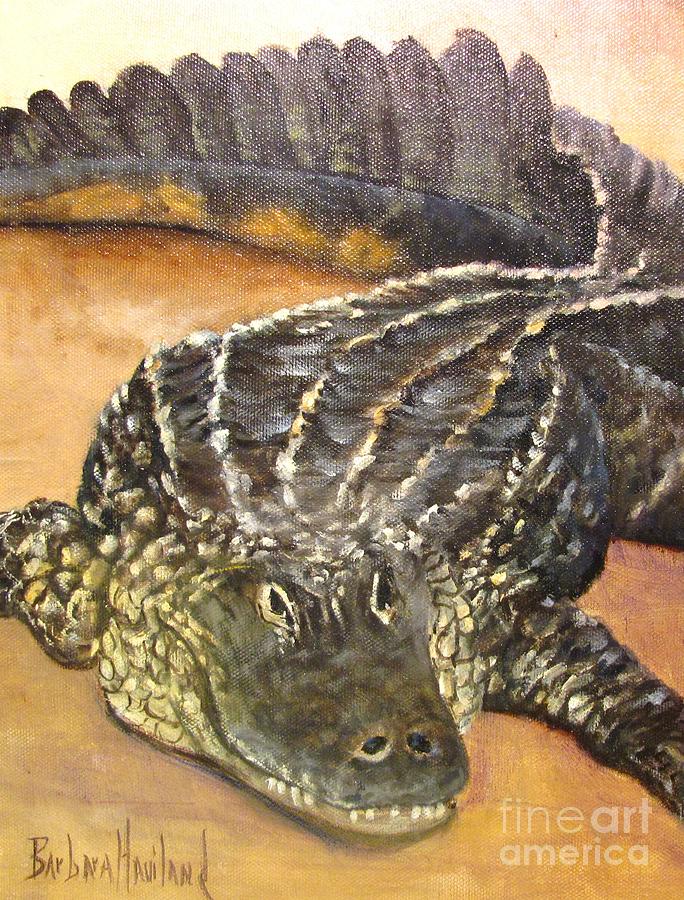 My Alligator Painting by Barbara Haviland