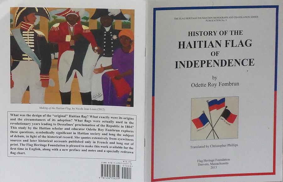 Flag Painting - My Artwork The Making Of The Haitian Flag In Publication by Nicole Jean-Louis