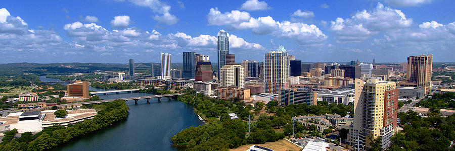 My Austin Skyline no signature text Photograph by James Granberry