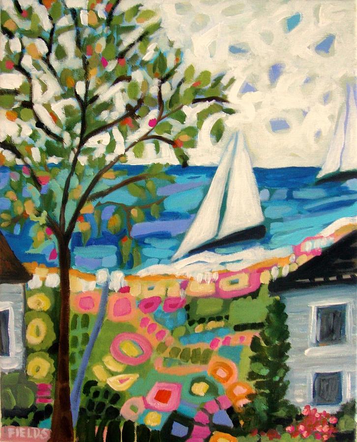 My Beach House Painting by Karen Fields - Fine Art America