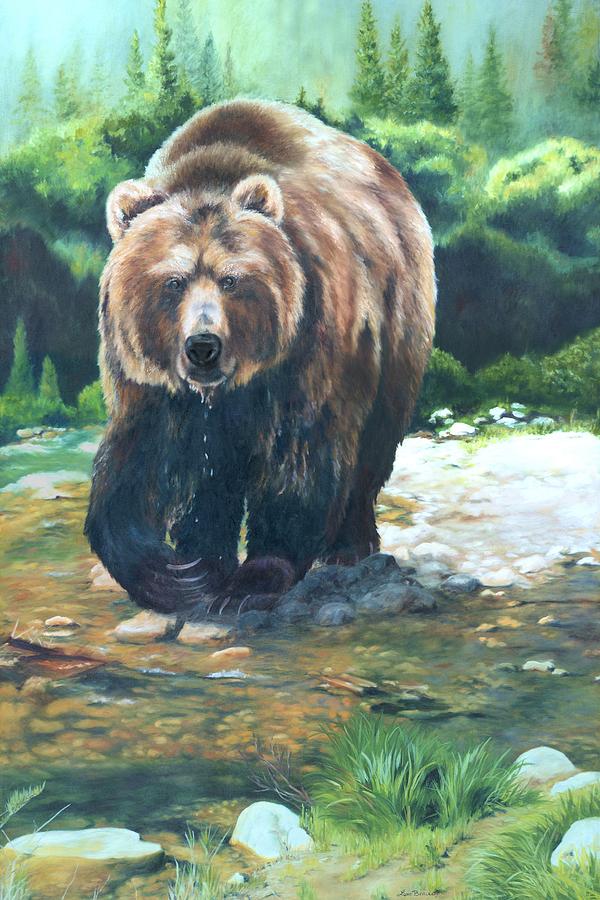 My Bear of a Painting Painting by Lori Brackett