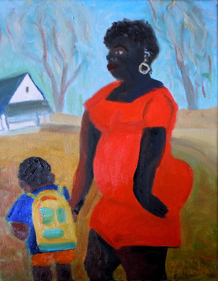 My Beautiful Mamma Painting by Francine Frank