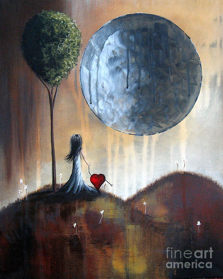 Fantasy Painting - My Bff by Shawna Erback by Moonlight Art Parlour
