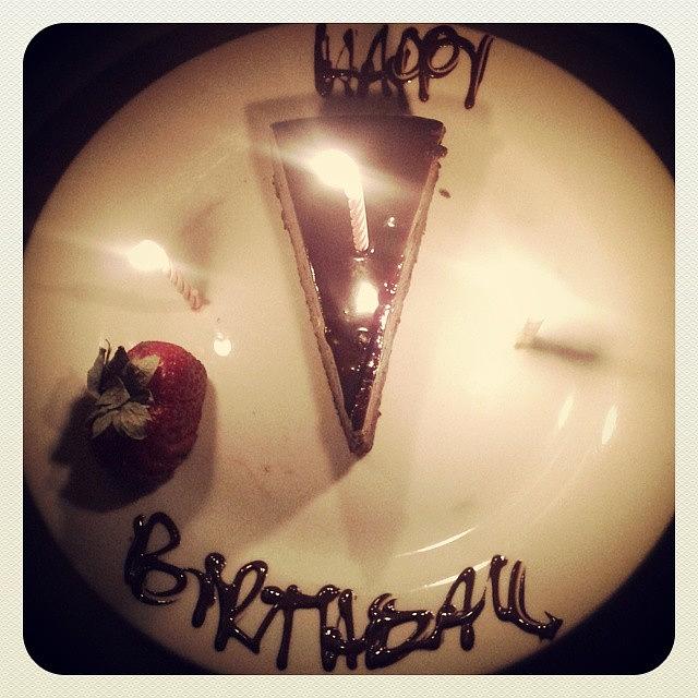 Birthday Photograph - My #birthday Dessert At My Favorite by Ebony Stinson