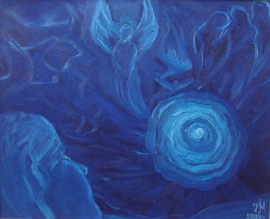 My blue dream Painting by Nina Mitkova