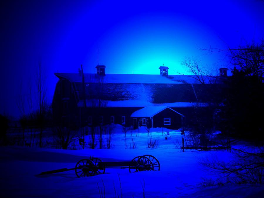 Winter Photograph - My Blue Haven by Larry Trupp