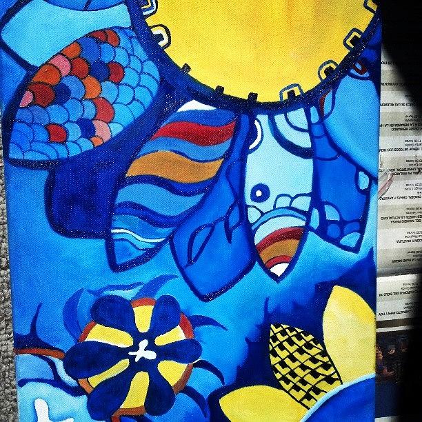 My Blue Sunflowers Oleo Painting Is Photograph by Sandra Lira