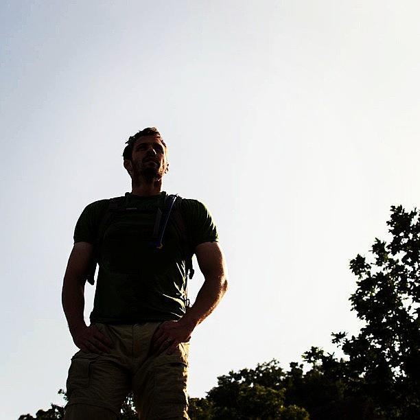 Portrait Photograph - My #brother #hike #silhouette #sky by Jordan Napolitano