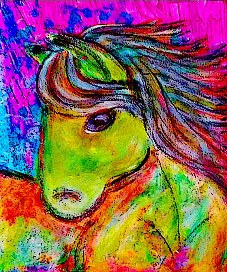 My Buff Little Pony Painting by Melissa Osborne - Fine Art America