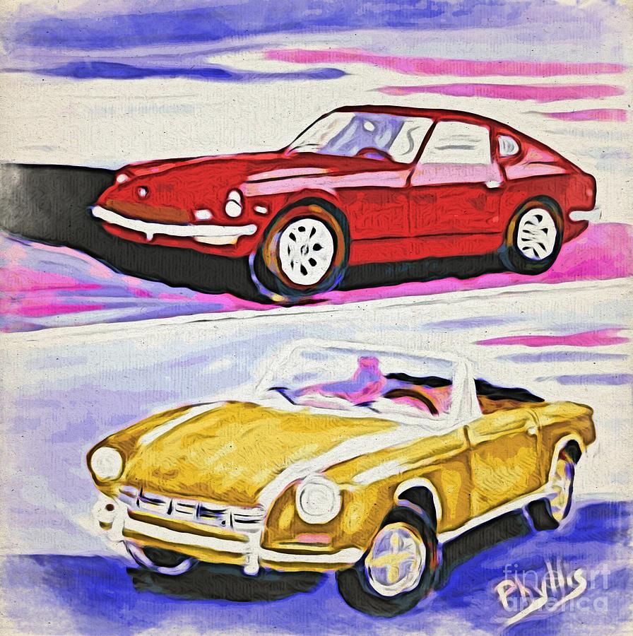 My Cars Of The Past Painting