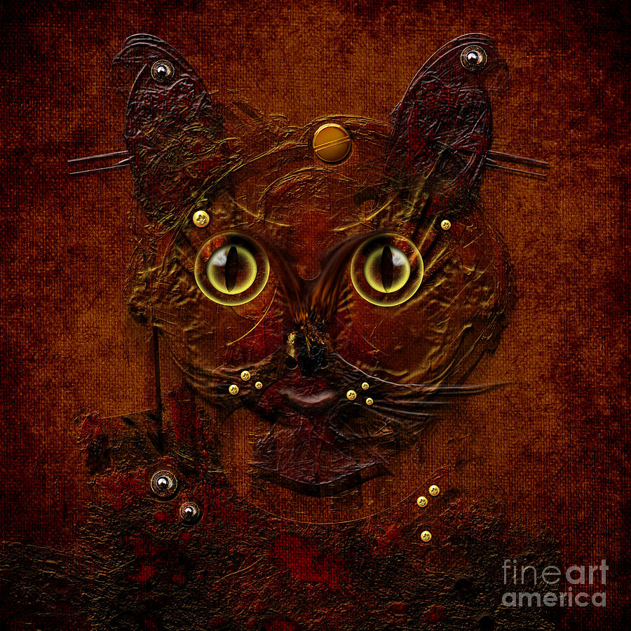 My cat Digital Art by Alexa Szlavics