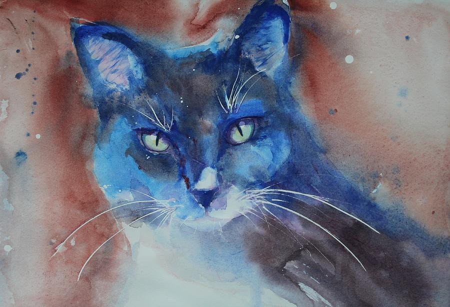 My Cat Spook Painting by Ruth Kamenev