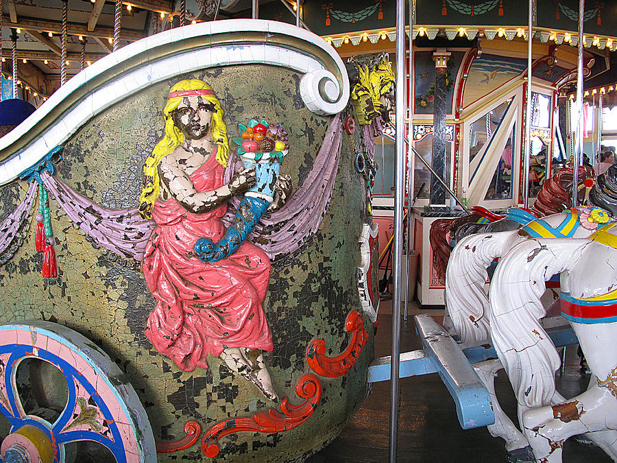 Carousel Photograph - My Chariot by Barbara McDevitt