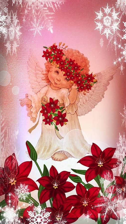 My Christmas Angel Digital Art by Maria Urso