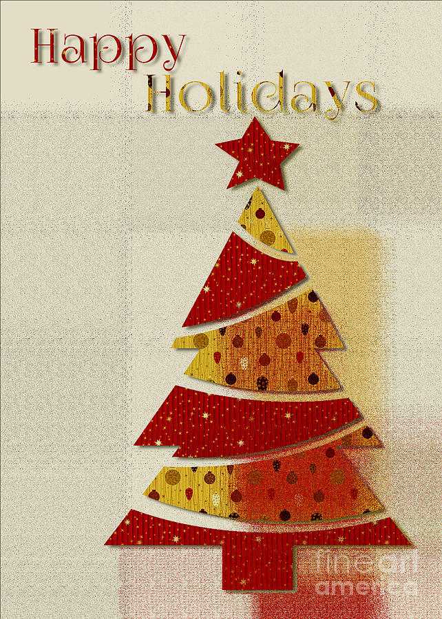 Christmas Digital Art - My Christmas Tree - Happy Holidays Greeting Card by Aimelle Ml