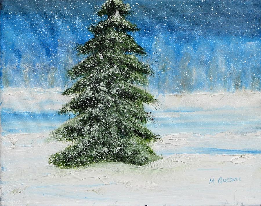 My Christmas Tree Painting by Marcel Quesnel