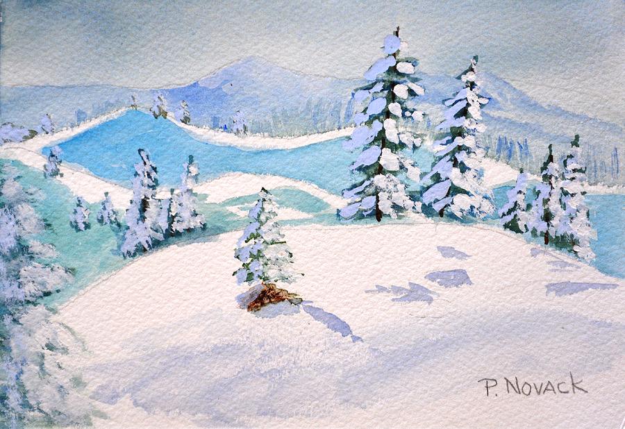 My Christmas Tree Painting by Patricia Novack
