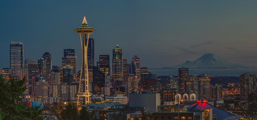 Seattle Photograph - My City by Gene Garnace