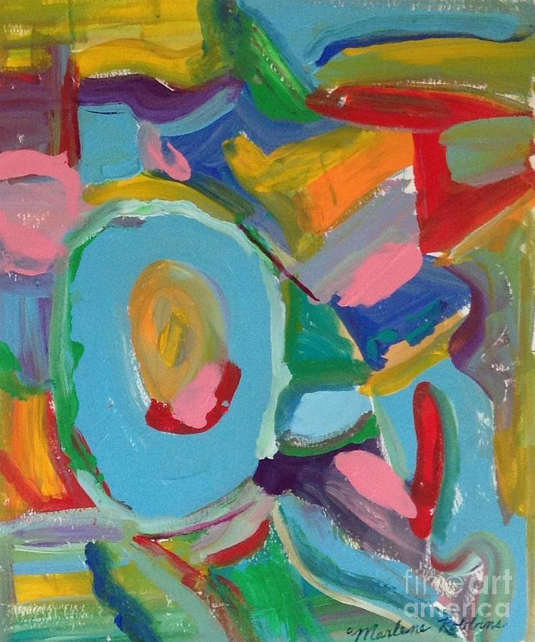 My  Colors abstract Painting by Marlene Robbins