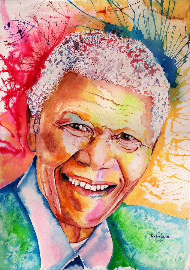 My colors for Mandela Painting by Isabel Salvador