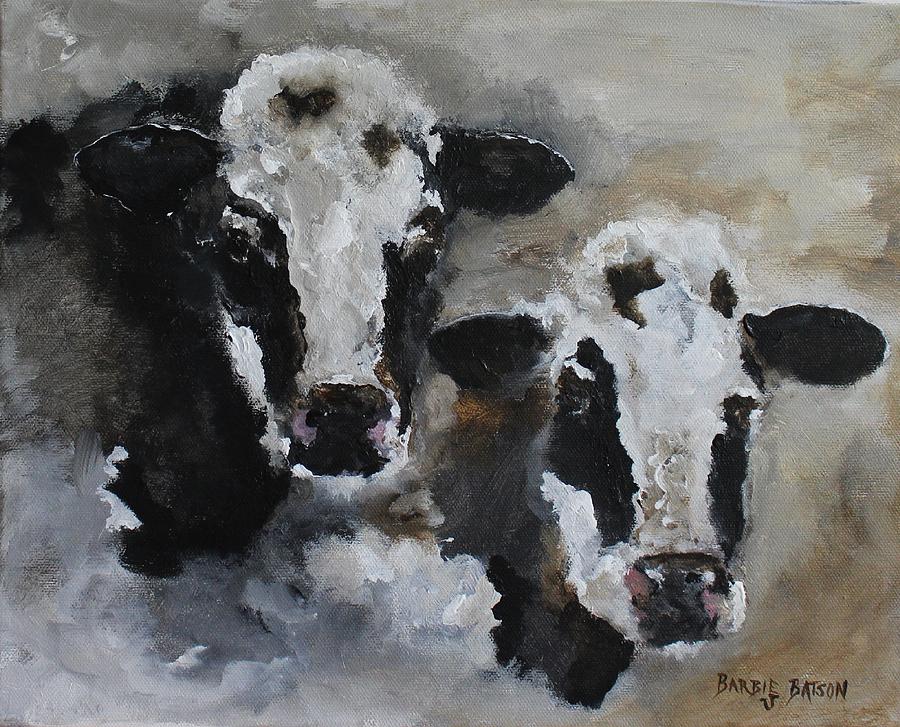My Cows  Painting by Barbie Batson