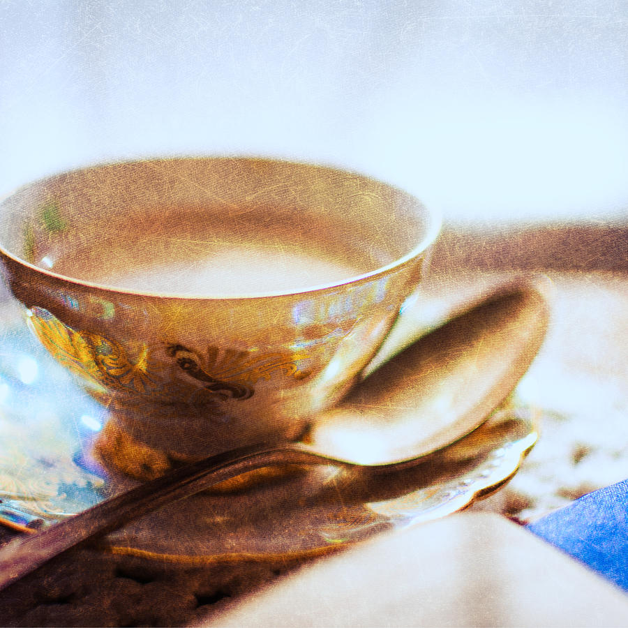 Still Life Photograph - My Cup of Tea Square by Jon Woodhams