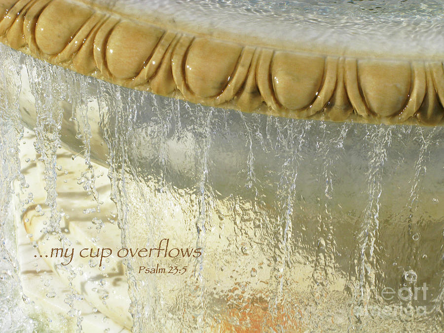 Cup Photograph - My Cup Overflows by Ann Horn