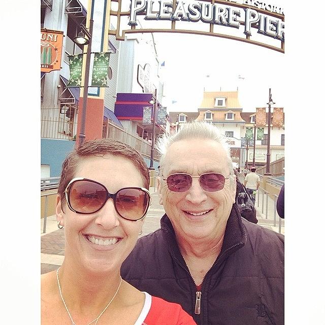 Springbreak Photograph - My Dad And Me At The #pleasurepier! by Ava Barbin-king