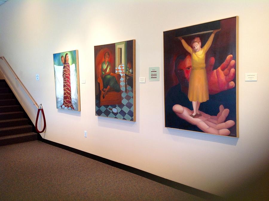 My exhibit in Irving Texas. Photograph by Clotilde Espinosa