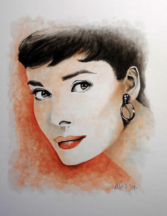 Audrey Hepburn Painting - My Fair Lady - Audrey Hepburn by William Walts
